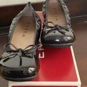 Eneka ballet-style flats.  Very dark navy color.  Size 7